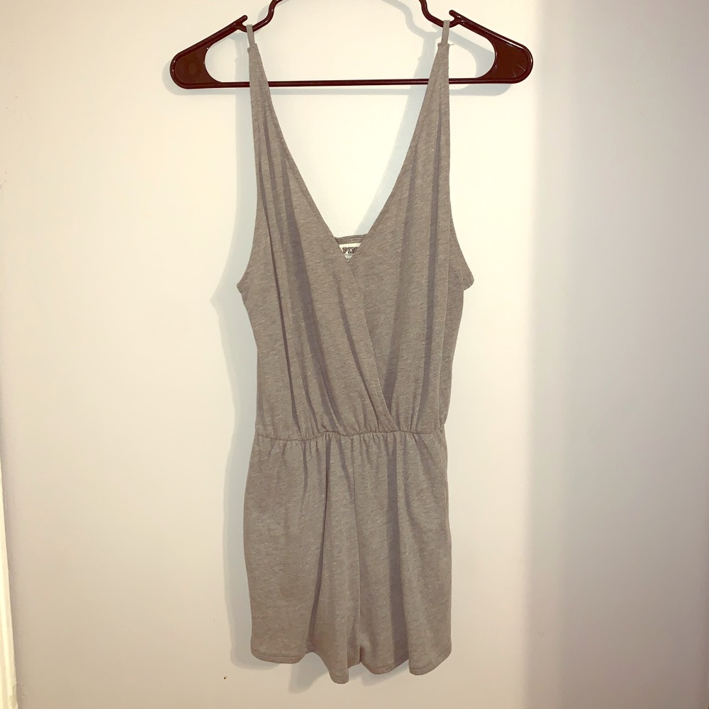 PINK Victoria’s Secret Gray Romper